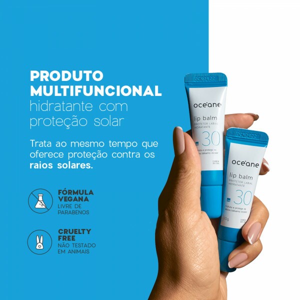 Protetor LABIAL - LIP BALM - FPS 30 - OCEANE
